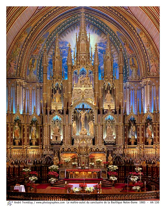 Le maître-autel du sanctuaire de la Basilique Notre-Dame